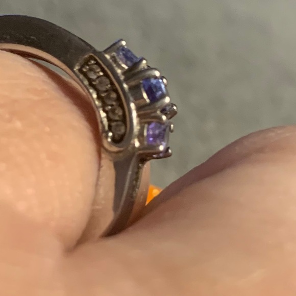 Genuine tanzanite ring 925 sterling silver - Picture 7 of 9